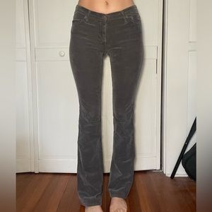 Grey flare pants